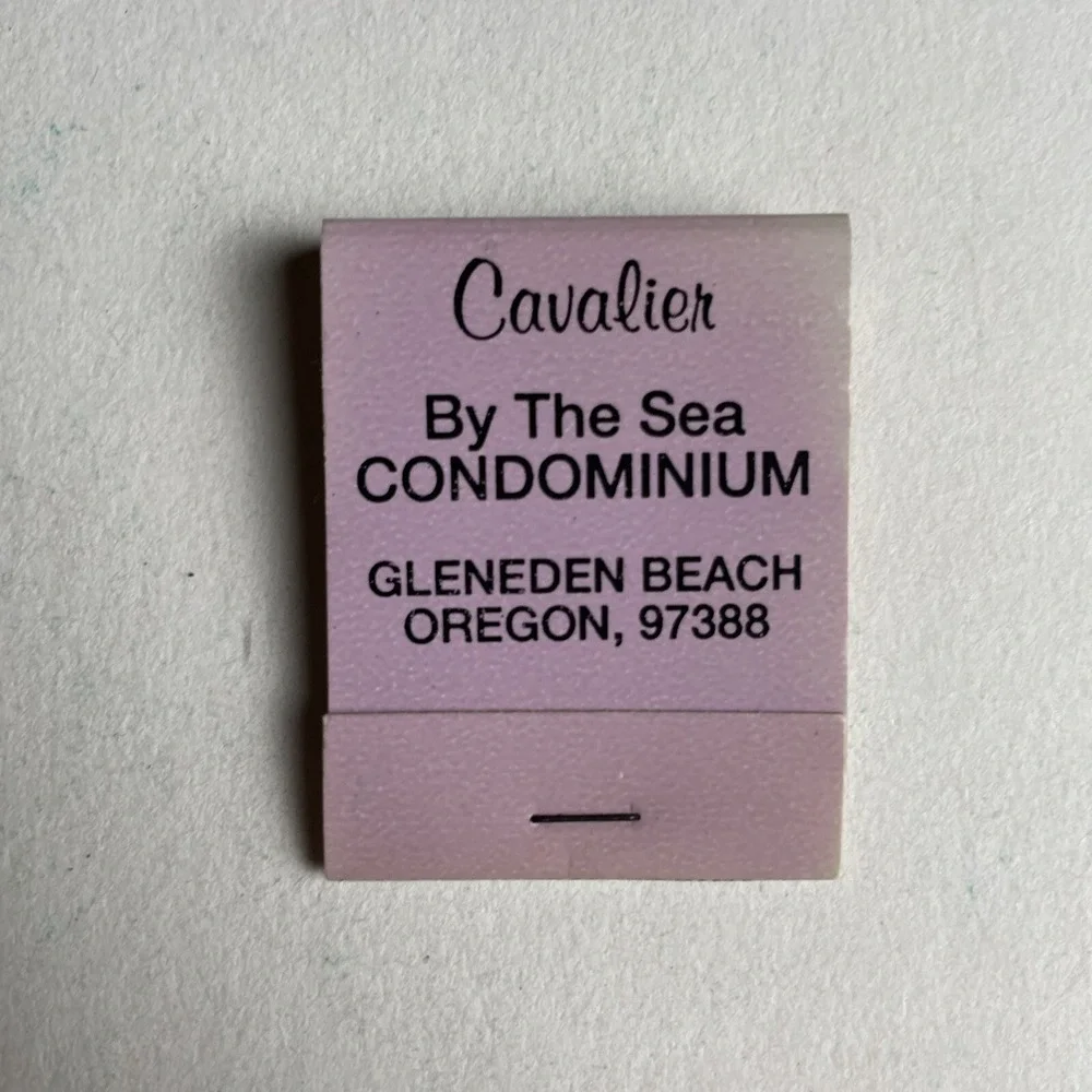 Vintage Matchbook Cavalier By The Sea Condominium Gleneden Beach‎ Oregon RARE